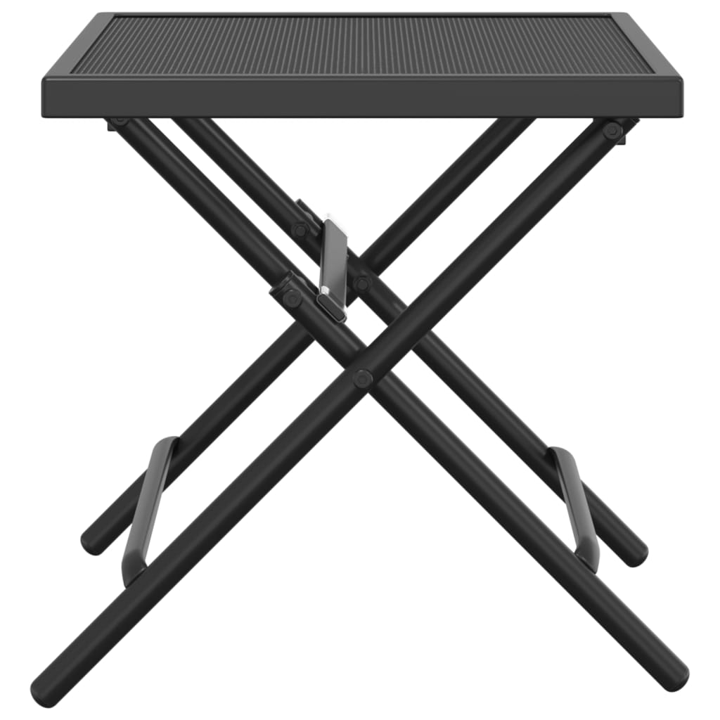 vidaXL Table de jardin pliable anthracite 38x38x38 cm Treillis d'acier - Image 4