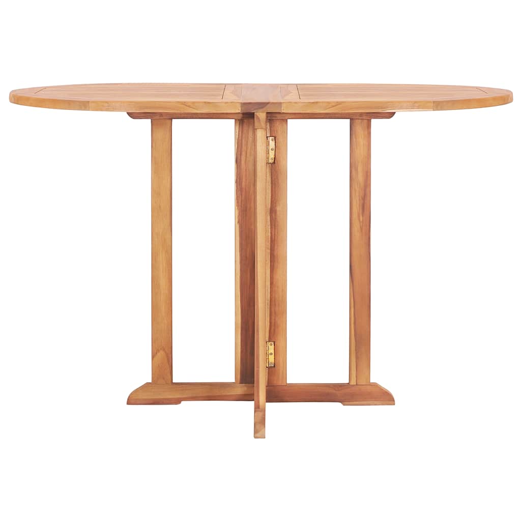 vidaXL Table pliable de jardin papillon 120x70x75 cm Bois teck solide - Image 4