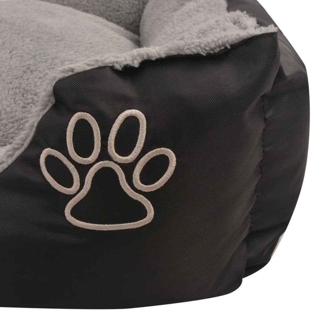 vidaXL Lit pour chiens avec coussin rembourré Taille XXL Noir - Image 4