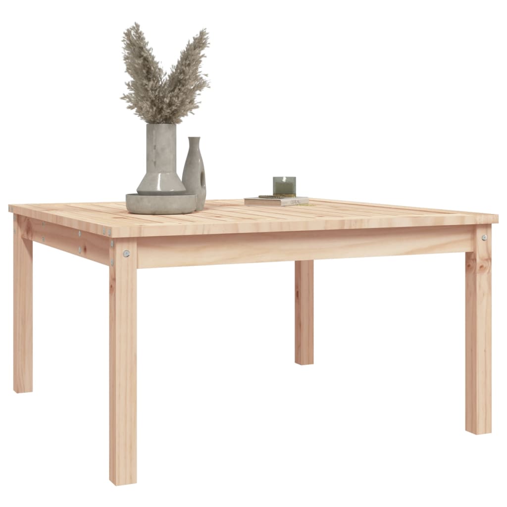 vidaXL Table de jardin 82,5x82,5x45 cm bois massif de pin - Image 4