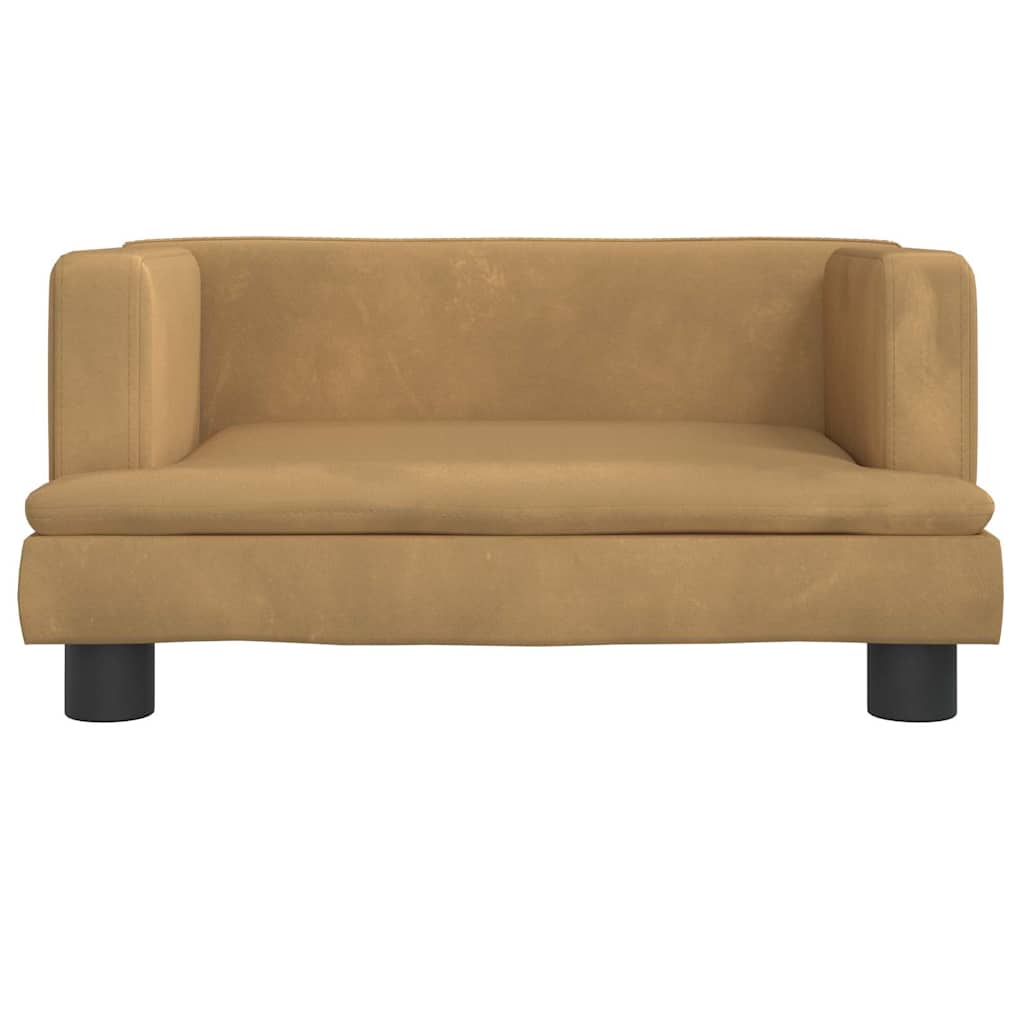 vidaXL Lit pour chien marron 60x40x30 cm velours - Image 3