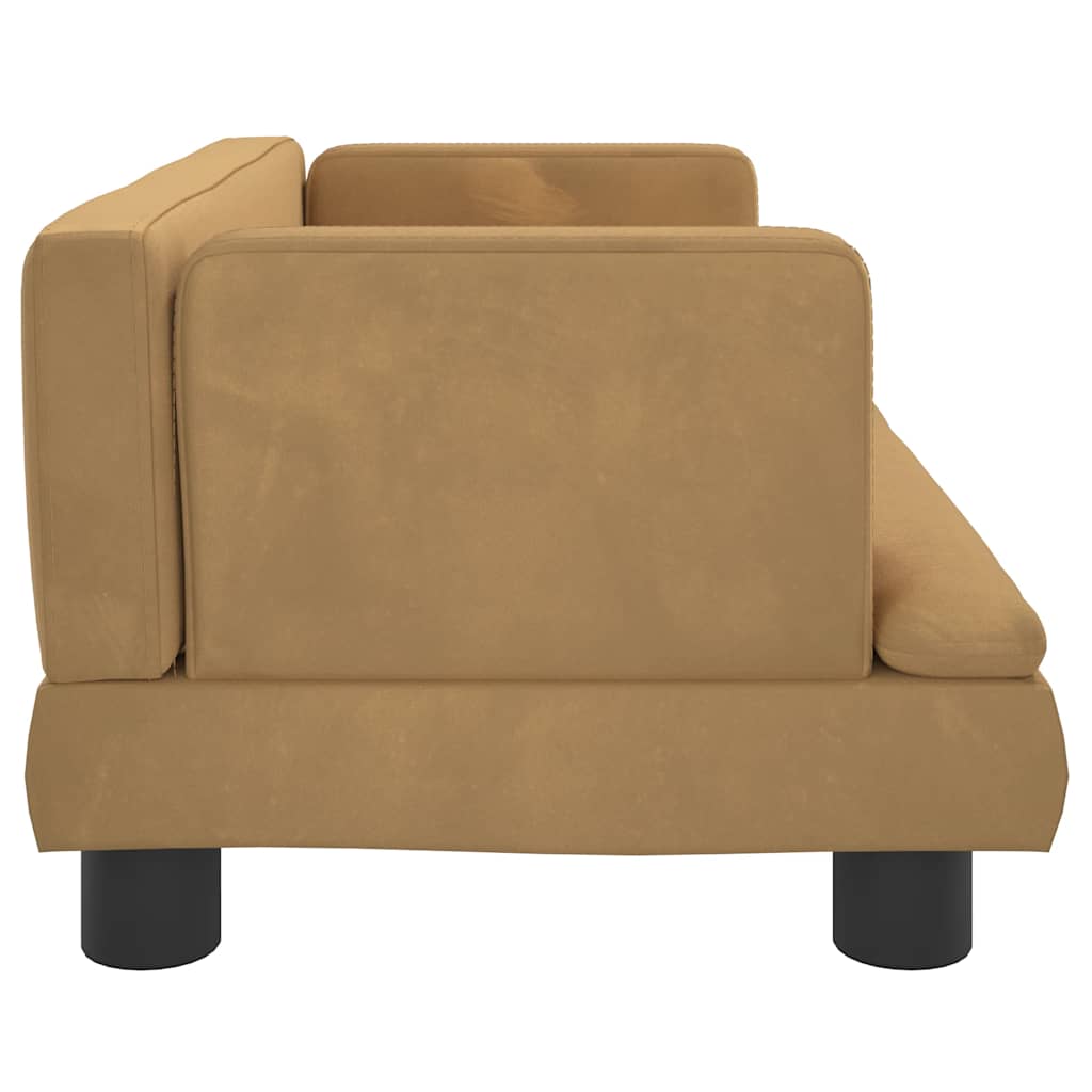 vidaXL Lit pour chien marron 60x40x30 cm velours - Image 4