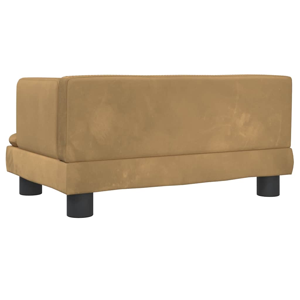 vidaXL Lit pour chien marron 60x40x30 cm velours - Image 5