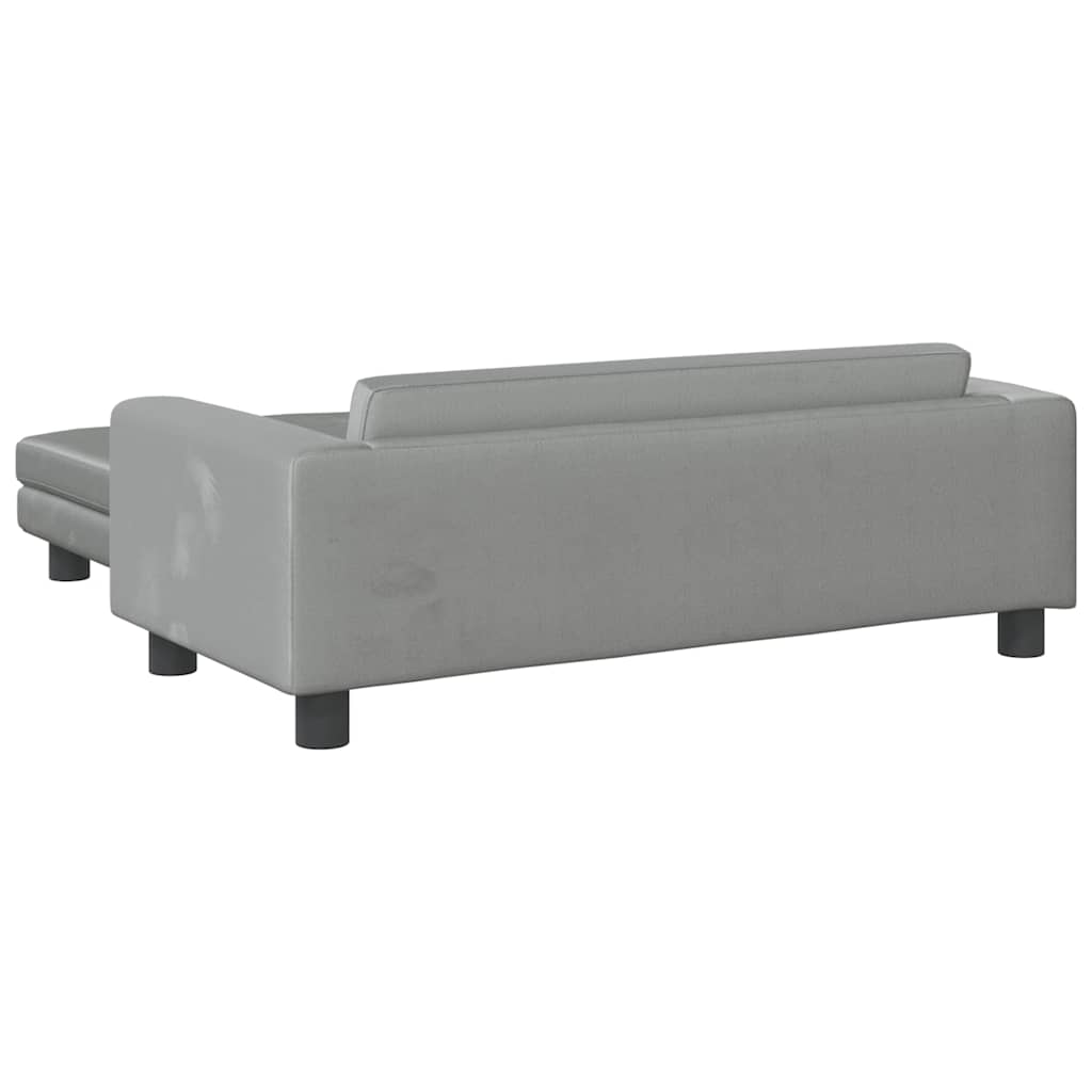 vidaXL Lit pour chien avec extension gris clair 100x50x30 cm velours - Image 5