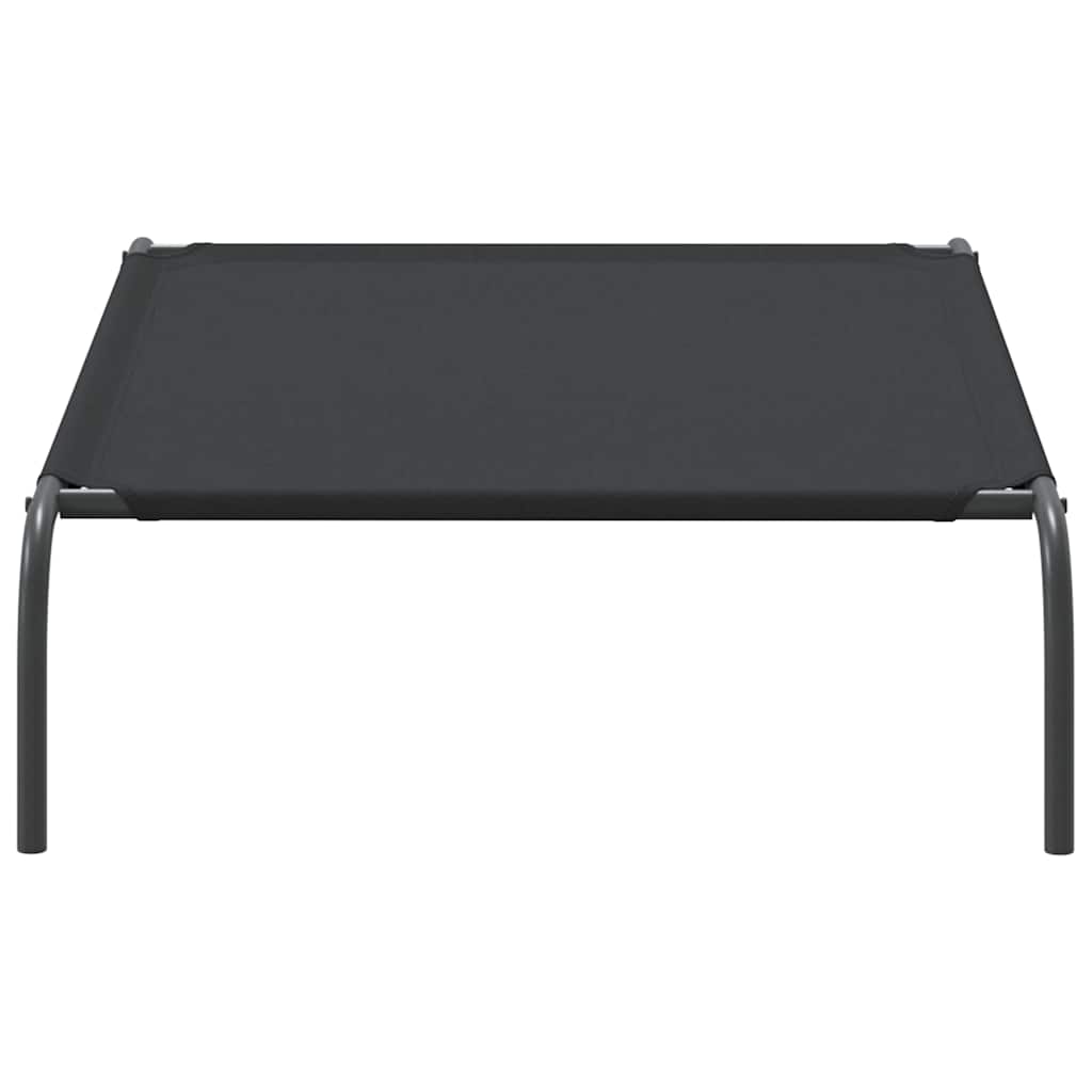 VidaXL Lit surélevé pour chien noir 110x65x20 cm tissu oxford et acier - Image 5