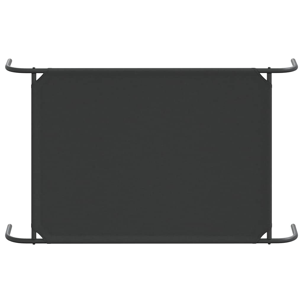 VidaXL Lit surélevé pour chien noir 110x65x20 cm tissu oxford et acier - Image 6