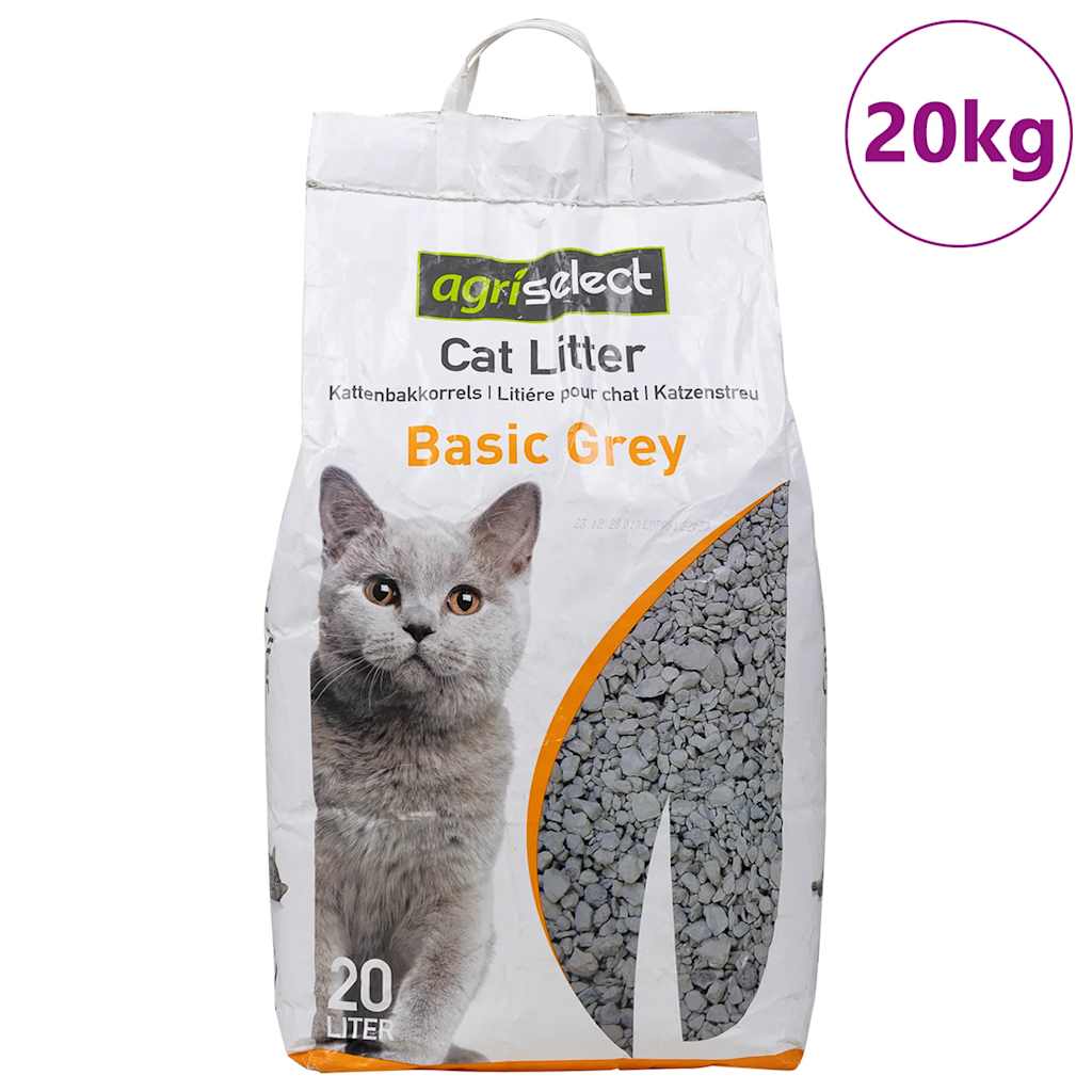 VidaXL Litière pour chat avec poudre pour bébé, parfum Bentonite, 20 L