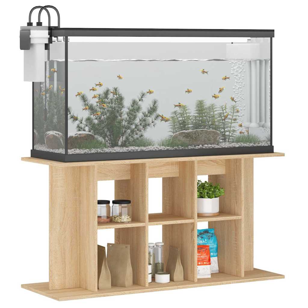 vidaXL Support d'aquarium Chêne Sonoma 120x40x60 cm Bois d'ingénierie - Image 3