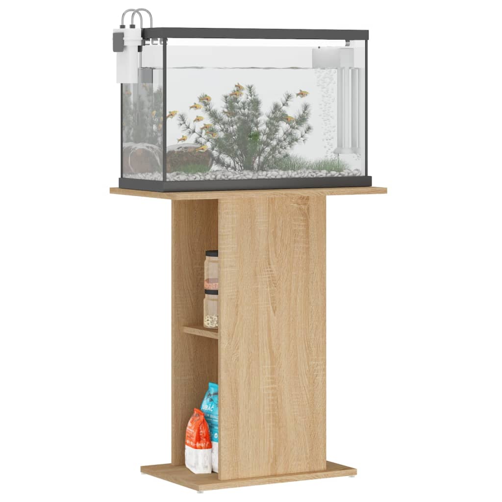 vidaXL Support d'aquarium Chêne Sonoma 60,5x36x72,5 cm Bois d'ingénierie - Image 3