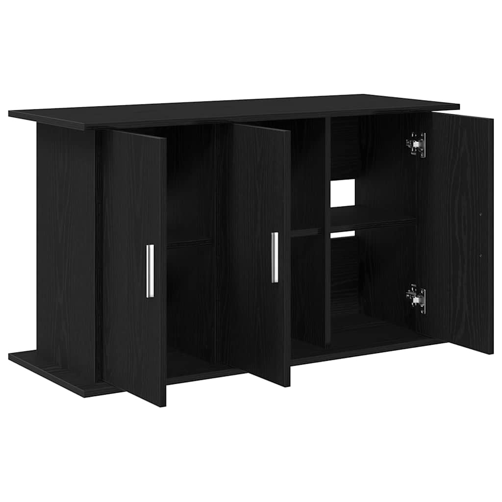 vidaXL Support d'aquarium Chêne noir 101 x 41 x 58 cm Bois d'ingénierie - Image 5