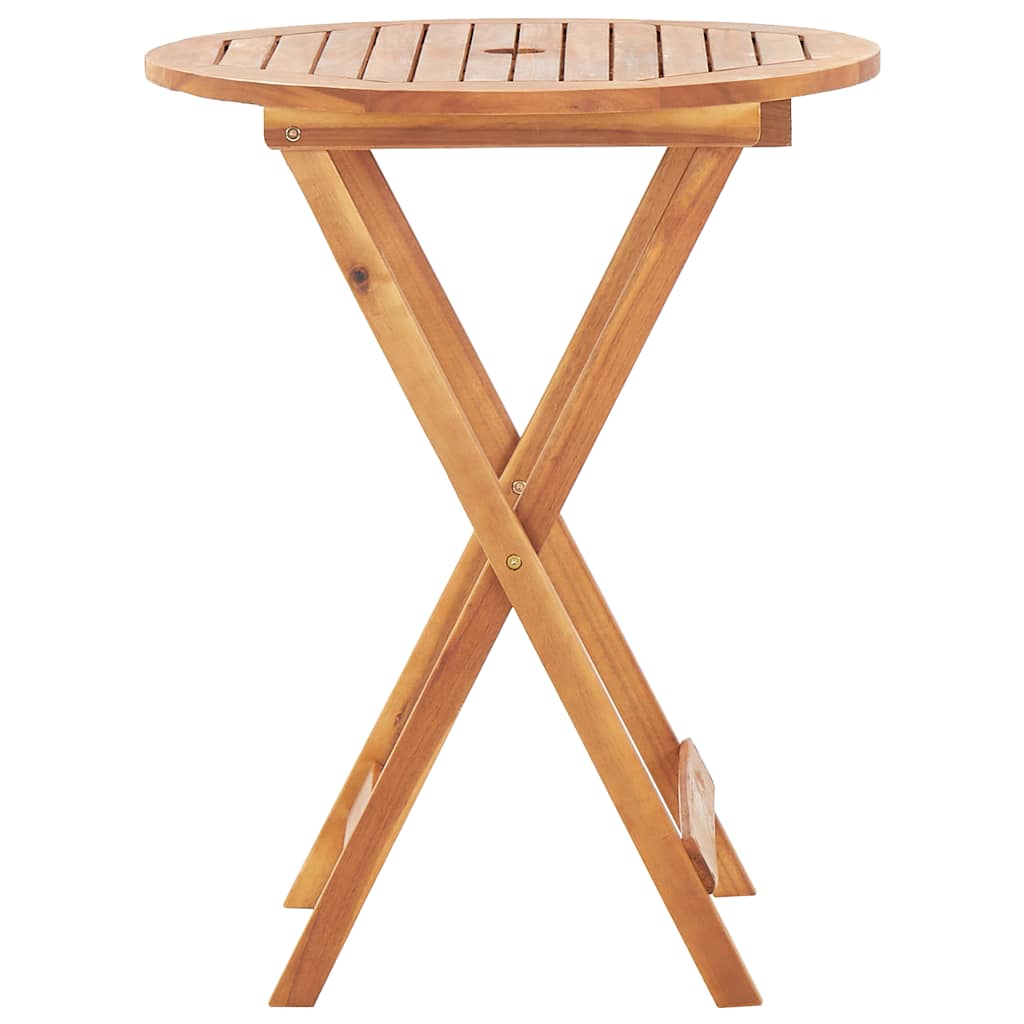 vidaXL Table pliable de jardin 60x75 cm bois d'acacia massif - Image 4
