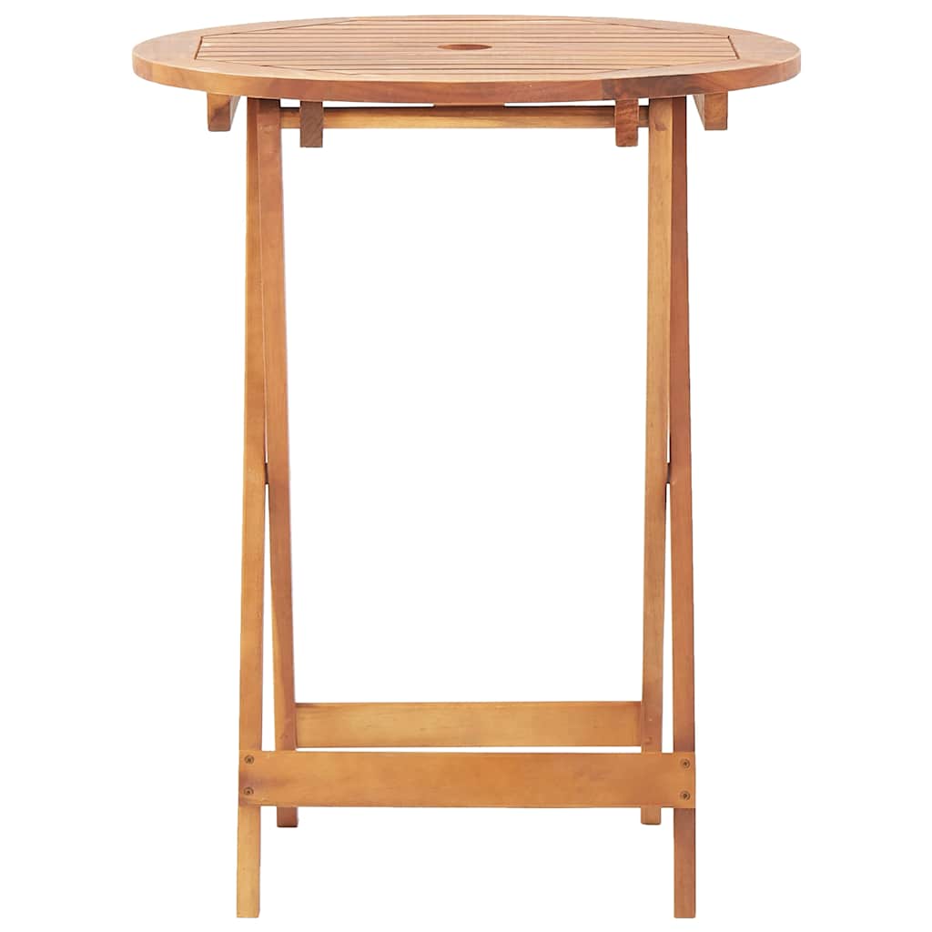 vidaXL Table pliable de jardin 60x75 cm bois d'acacia massif - Image 5