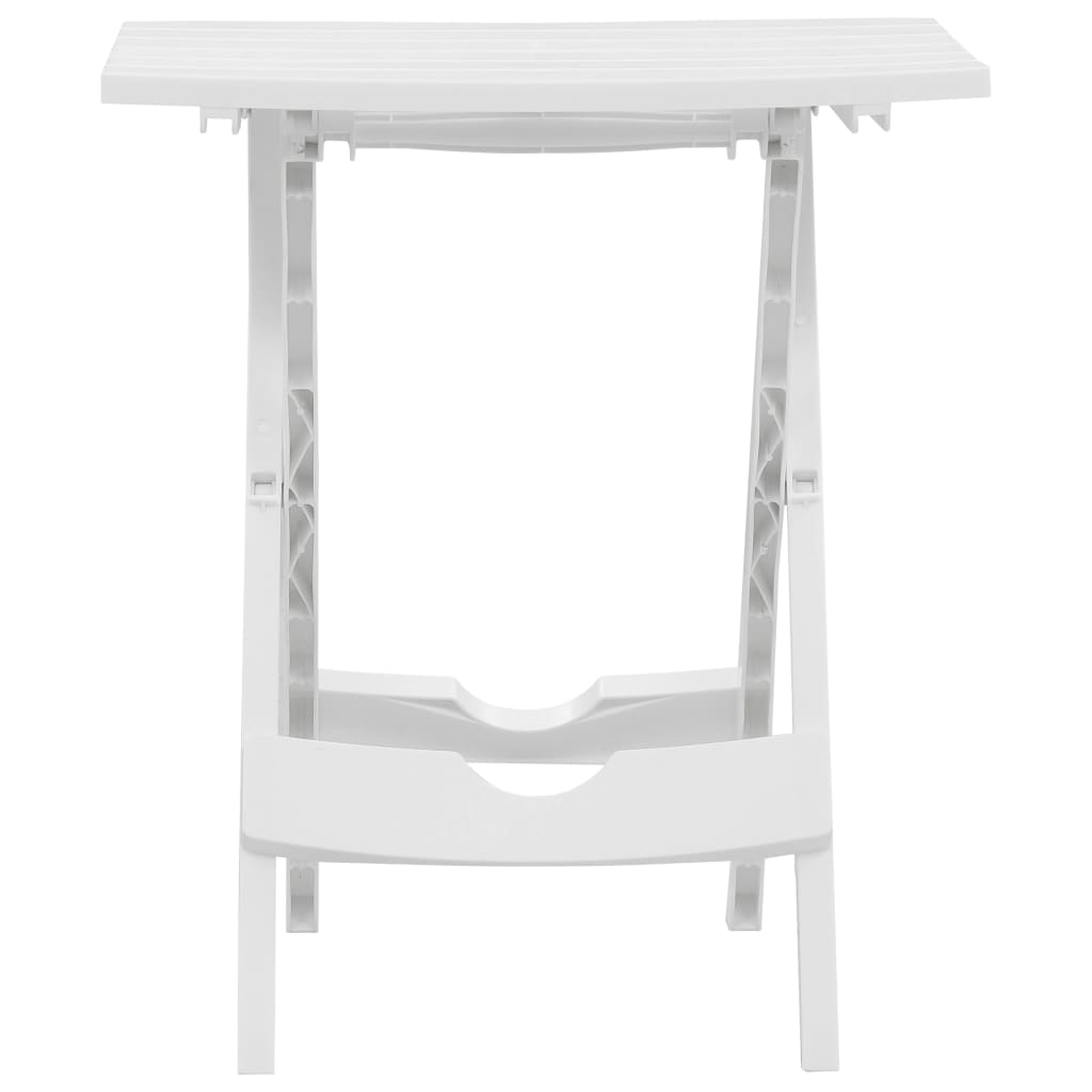 vidaXL Table pliable de jardin 45,5x38,5x50 cm Blanc - Image 3