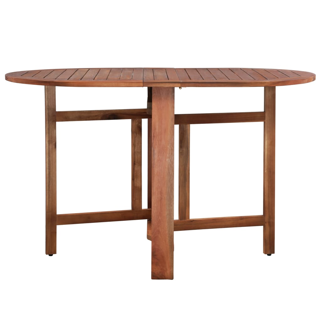 vidaXL Table de jardin 120x70x74 cm Bois d'acacia massif - Image 3
