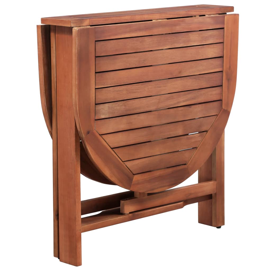 vidaXL Table de jardin 120x70x74 cm Bois d'acacia massif - Image 5