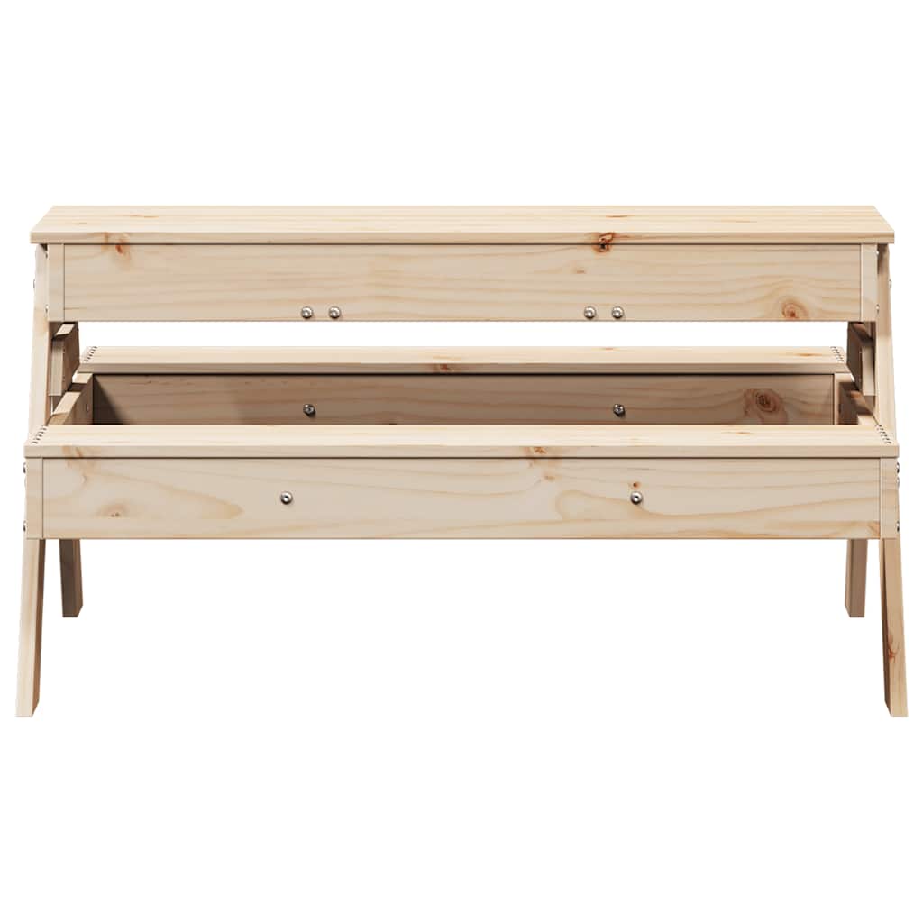 vidaXL Table de pique-nique avec bac à sable pour enfants pin massif - Image 5