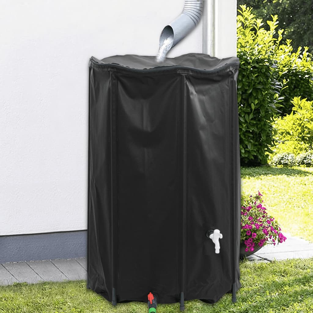 vidaXL Réservoir d'eau avec robinet pliable 1000 L PVC
