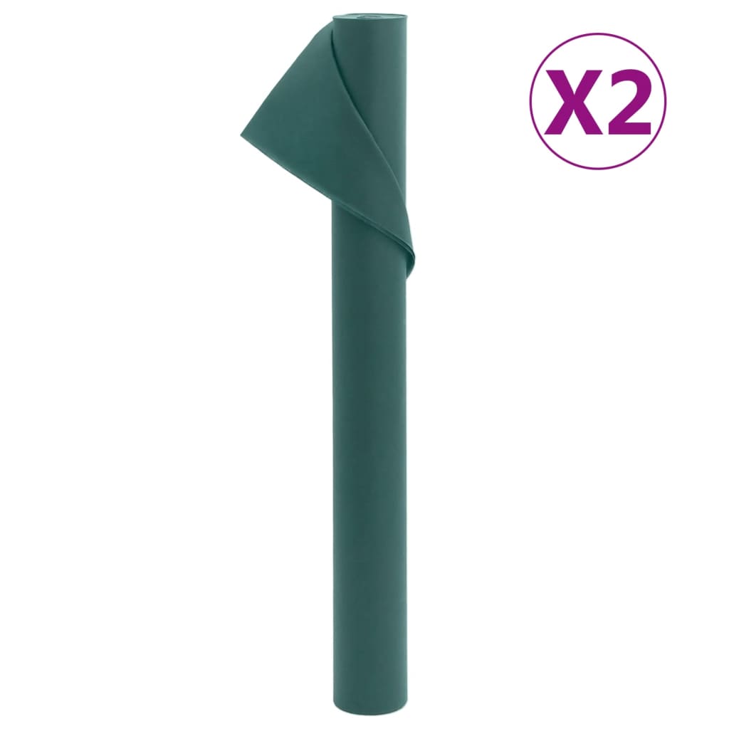 vidaXL Toison végétale 2 rouleaux 70 g/m² 10x1,6 m