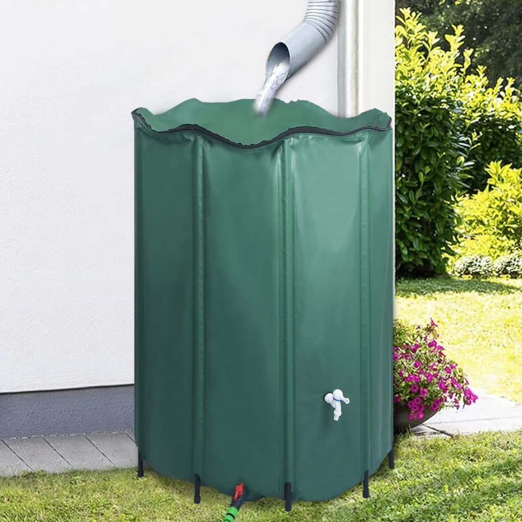 vidaXL Réservoir pliable d'eau de pluie avec robinet 1250 L
