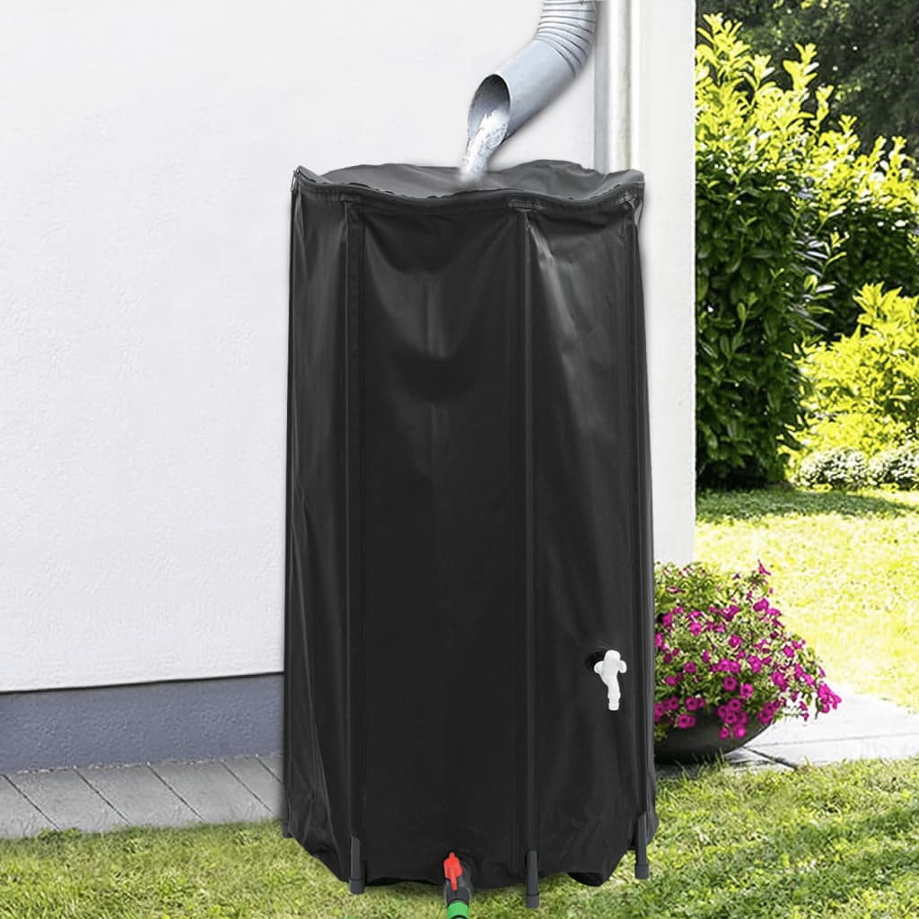 vidaXL Réservoir d'eau avec robinet pliable 250 L PVC