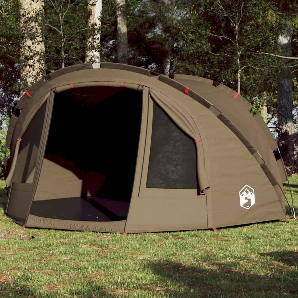 vidaXL Tente de pêche 4 personnes vert olive imperméable