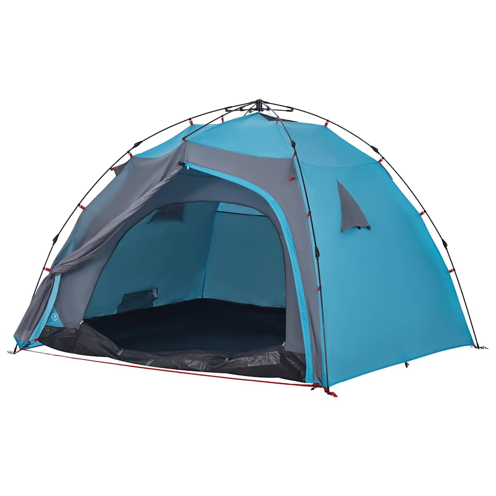 vidaXL Tente de camping à dôme 4 personnes bleu libération rapide - Image 5