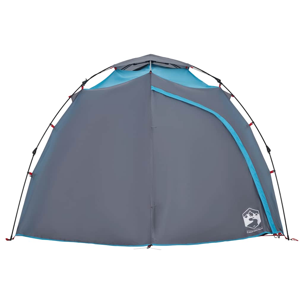 vidaXL Tente de camping à dôme 4 personnes bleu libération rapide - Image 6