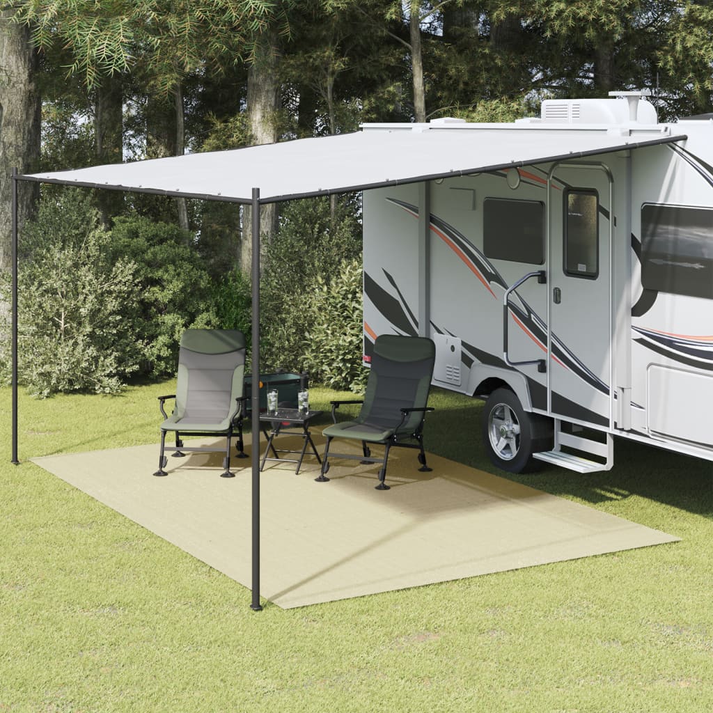 vidaXL Tapis de tente crème 6x3 m