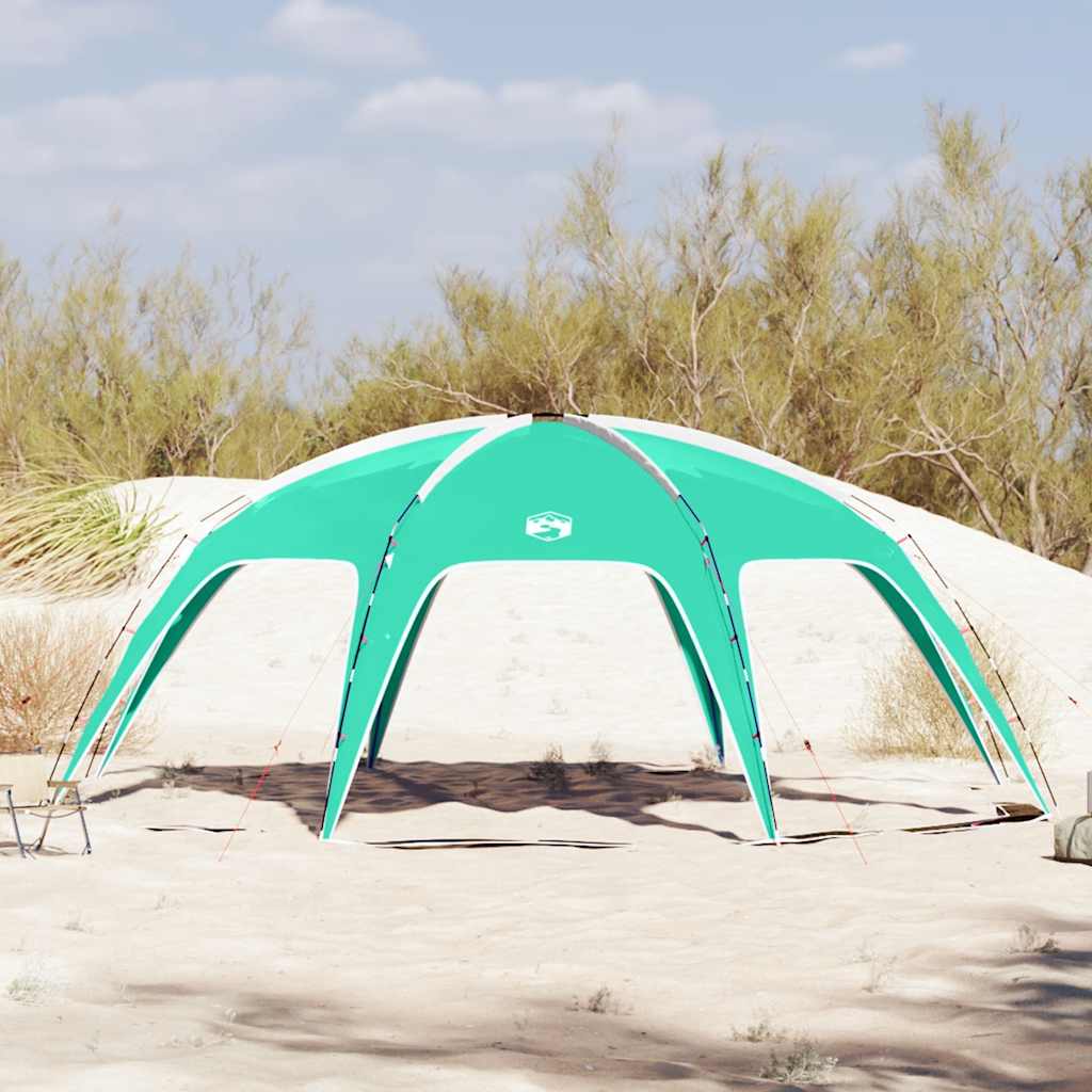 vidaXL Tente de fête vert de mer imperméable - Image 4