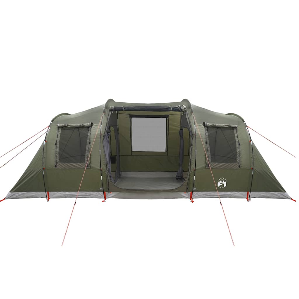 vidaXL Tente familiale tunnel 6 personnes vert olive imperméable - Image 6