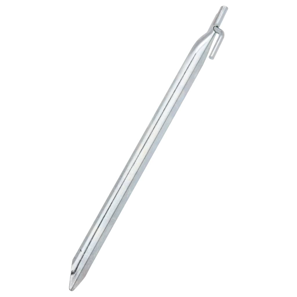 vidaXL Piquets de tente 24 pcs forme de V 29,5cm Ø20mm acier galvanisé - Image 3