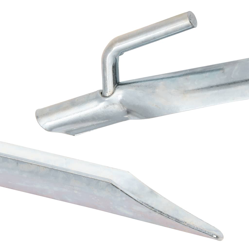 vidaXL Piquets de tente 24 pcs forme de V 29,5cm Ø20mm acier galvanisé - Image 5