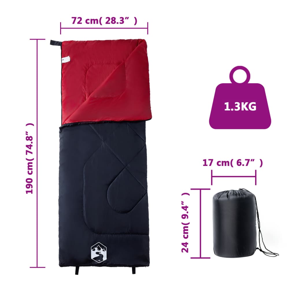 vidaXL Sac de couchage pour adultes camping 3 saisons - Image 5