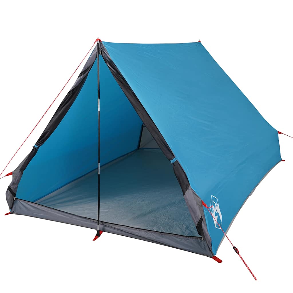 vidaXL Tente de camping en forme de A 2 personnes bleu imperméable - Image 3