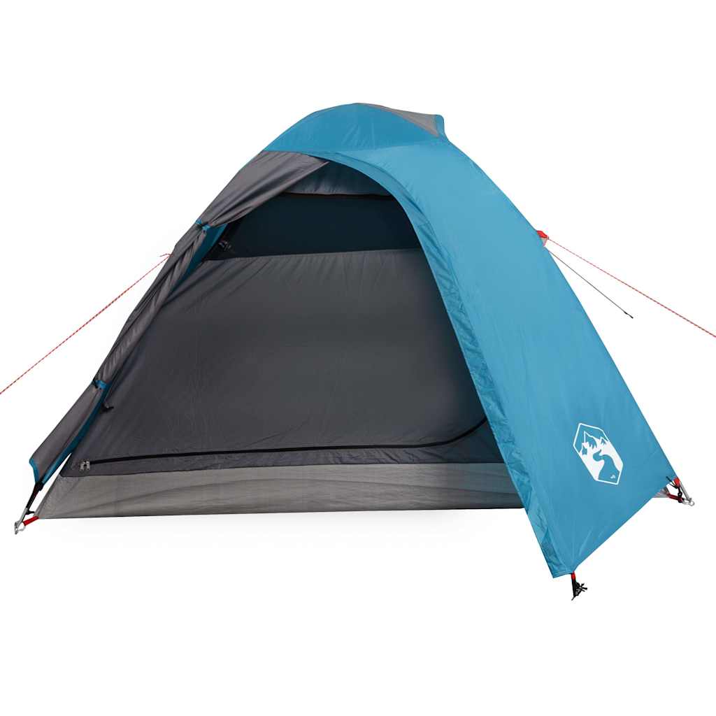 vidaXL Tente de camping à dôme 3 personnes bleu imperméable - Image 5