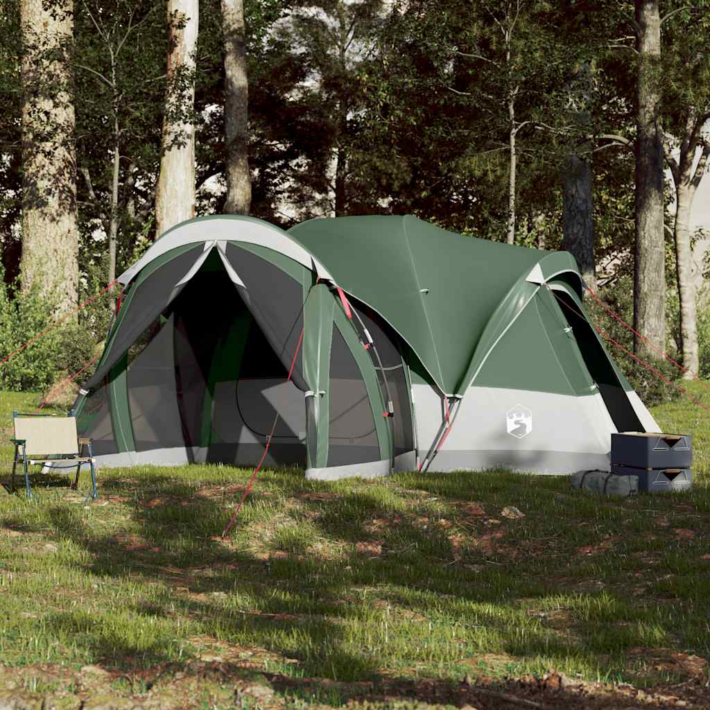 vidaXL Tente familiale tipi 8 personnes vert imperméable - Image 3