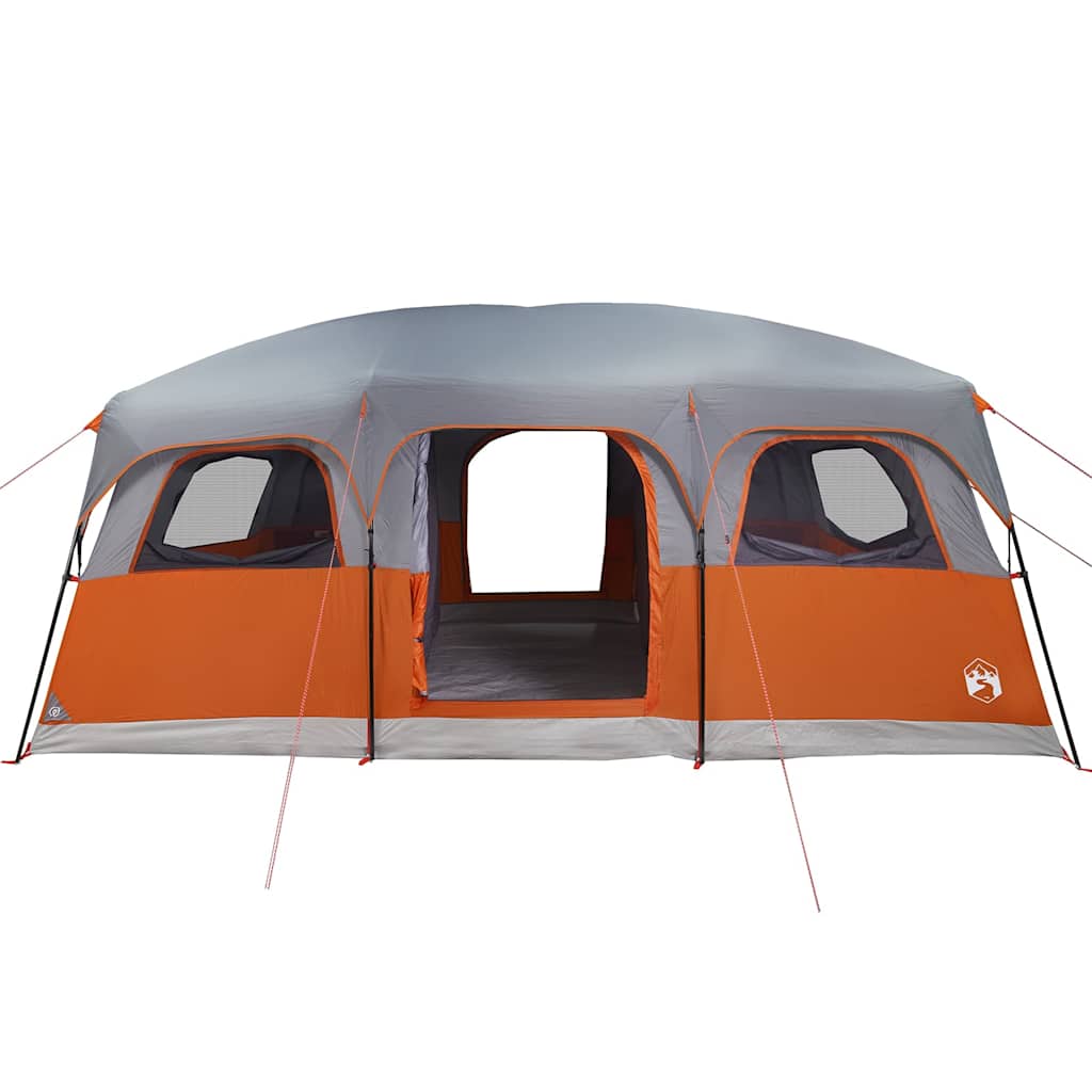 vidaXL Tente de cabine familiale 10 personnes gris imperméable - Image 6