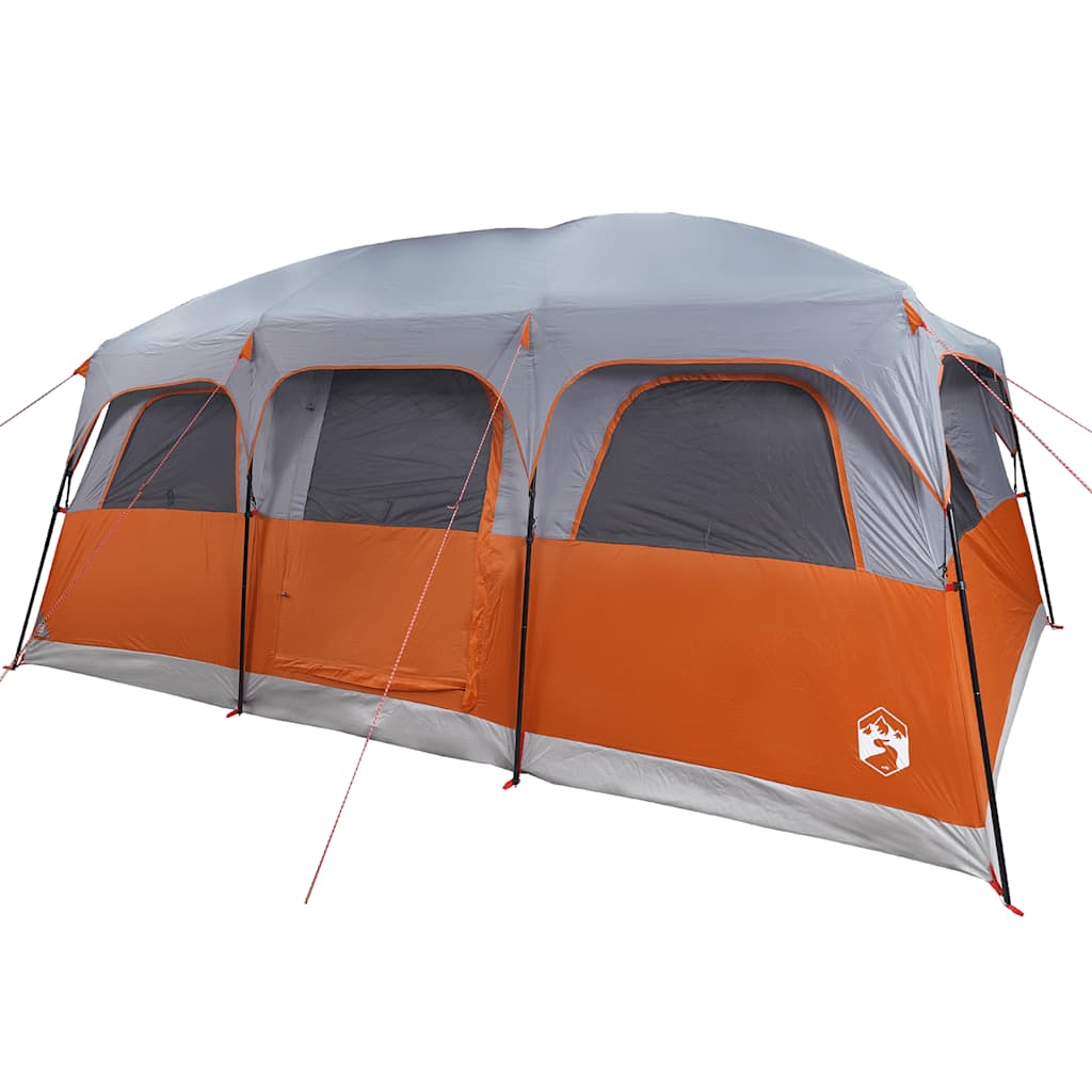 vidaXL Tente de cabine familiale 10 personnes gris imperméable - Image 5