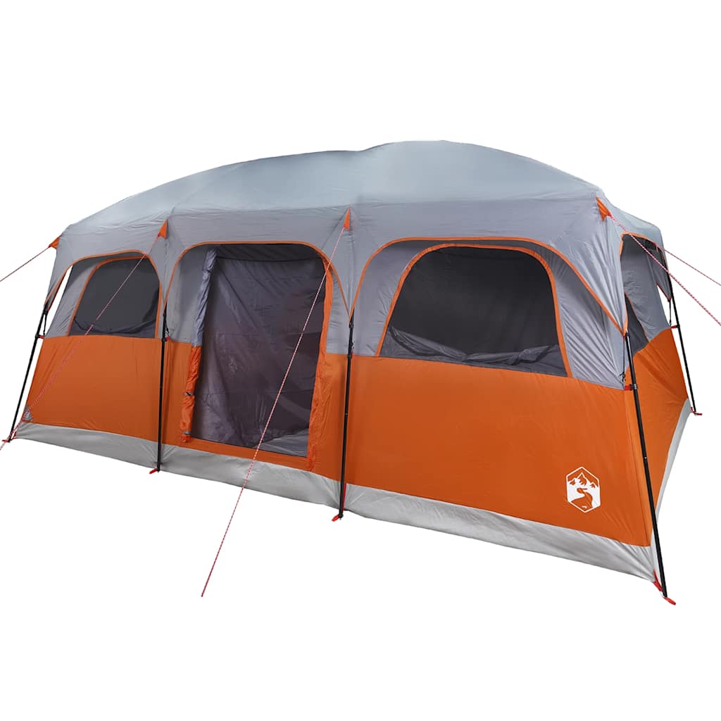 vidaXL Tente de cabine familiale 10 personnes gris imperméable - Image 4