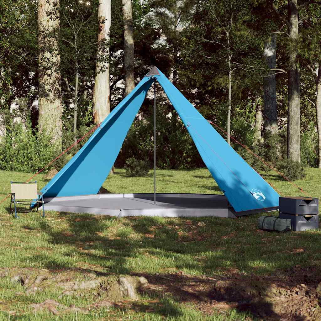 vidaXL Tente familiale tipi 8 personnes bleu imperméable - Image 3