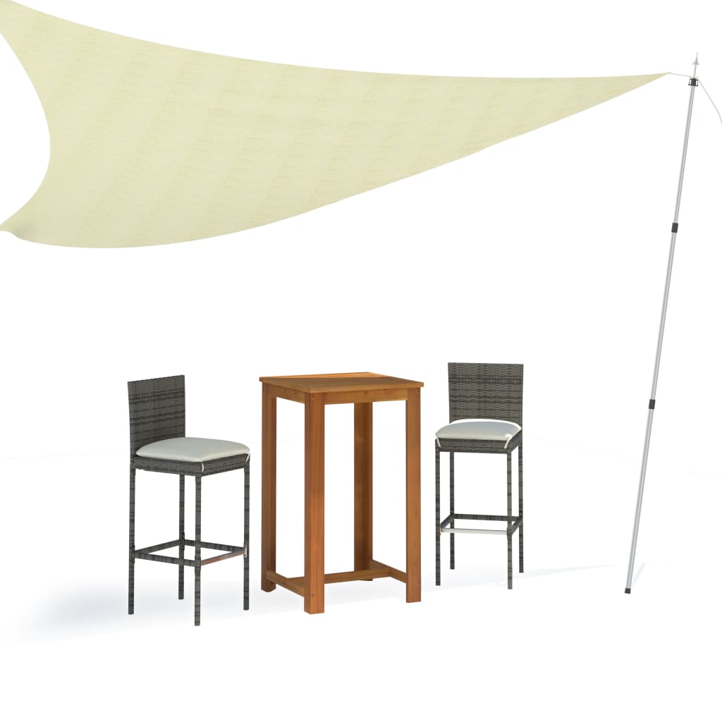 vidaXL Mât de bâche télescopique avec longueur de 102-260 cm Aluminium - Image 3