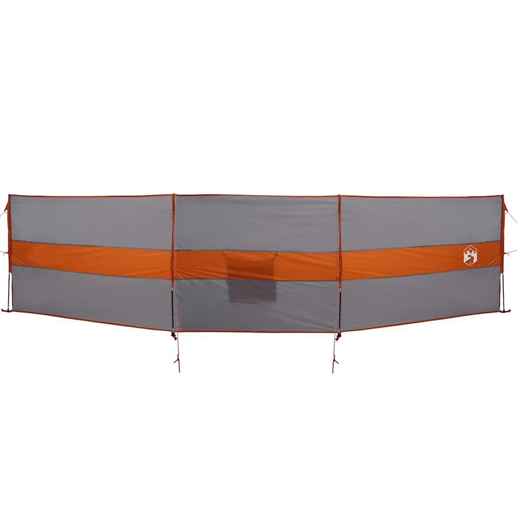 vidaXL Brise-vent de camping gris et orange 490x123 cm imperméable - Image 4