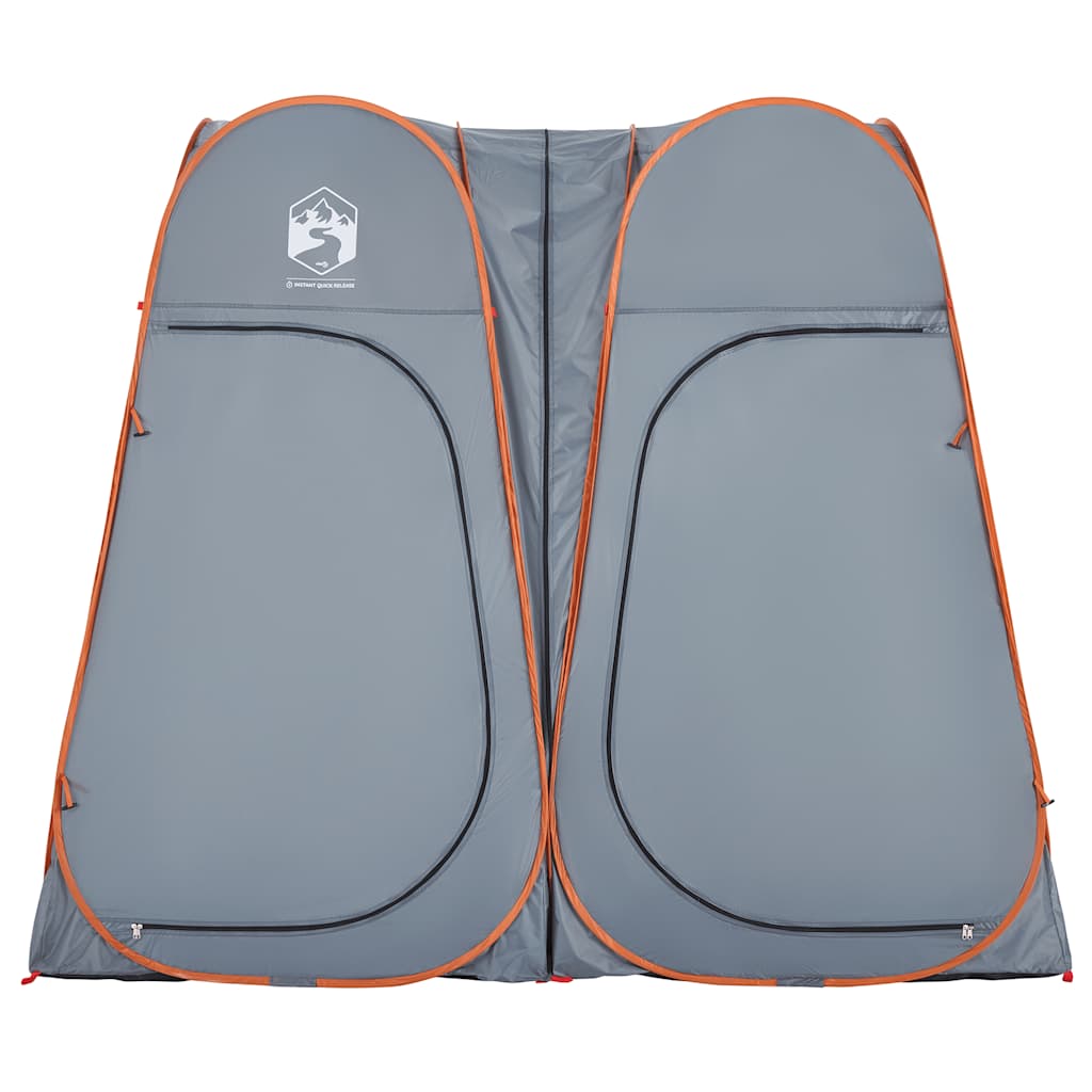vidaXL Tente d'intimité gris et orange escamotable imperméable - Image 4