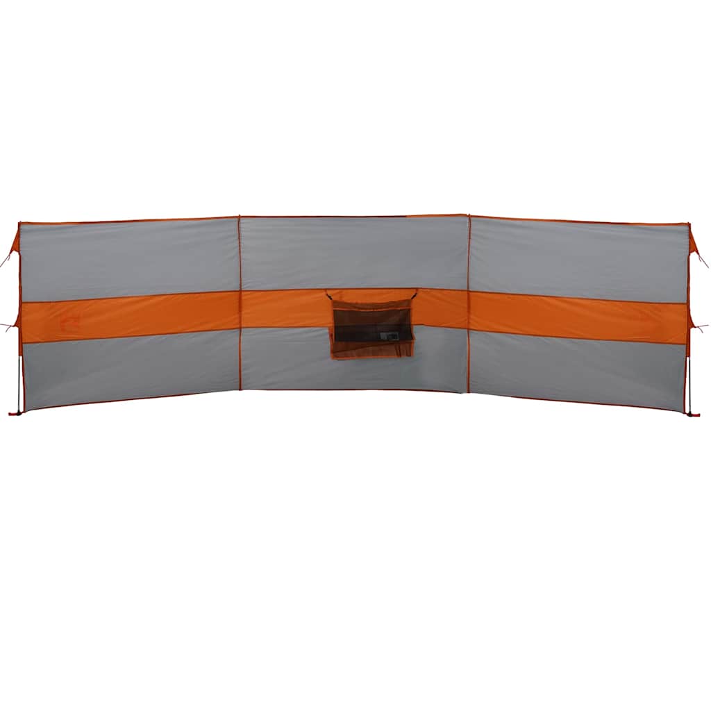 vidaXL Brise-vent de camping gris et orange 490x123 cm imperméable - Image 6