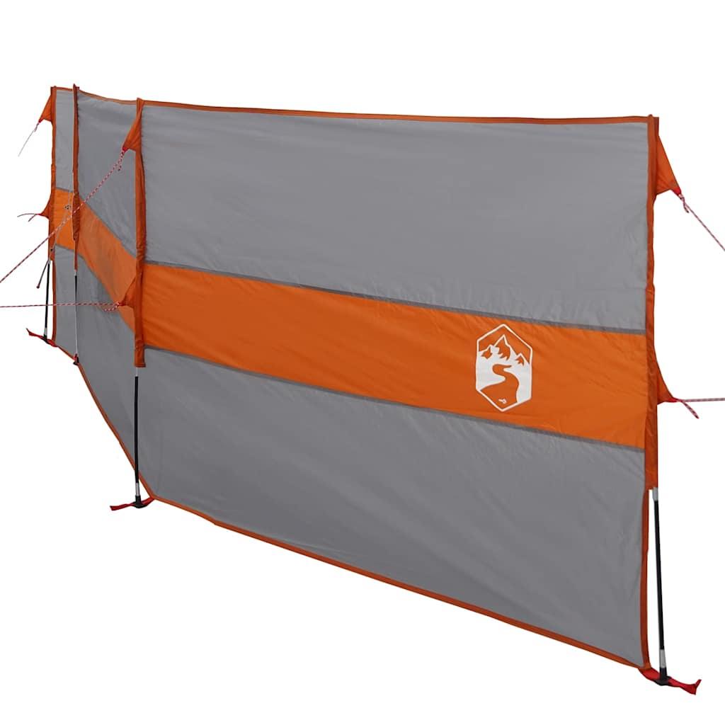 vidaXL Brise-vent de camping gris et orange 490x123 cm imperméable - Image 5