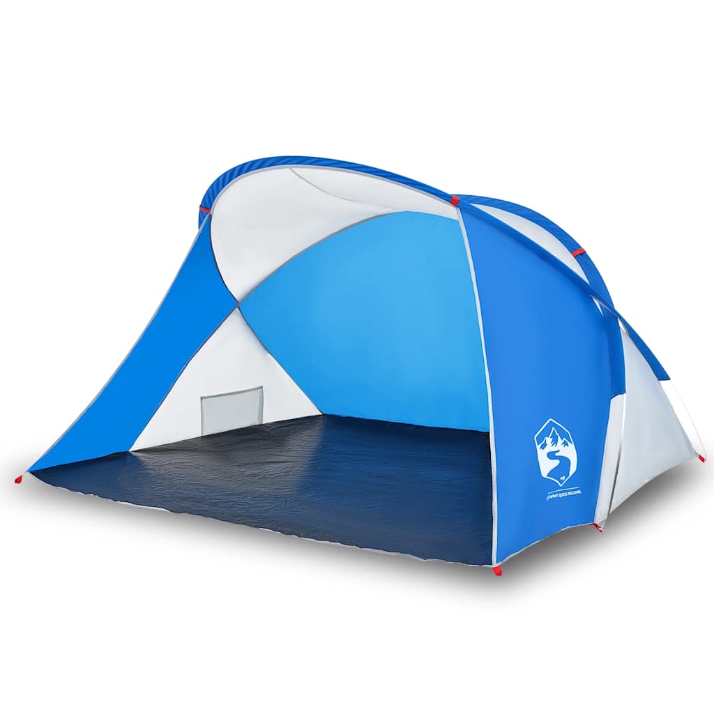 vidaXL Tente de plage 2 personnes bleu azuré escamotable imperméable - Image 4