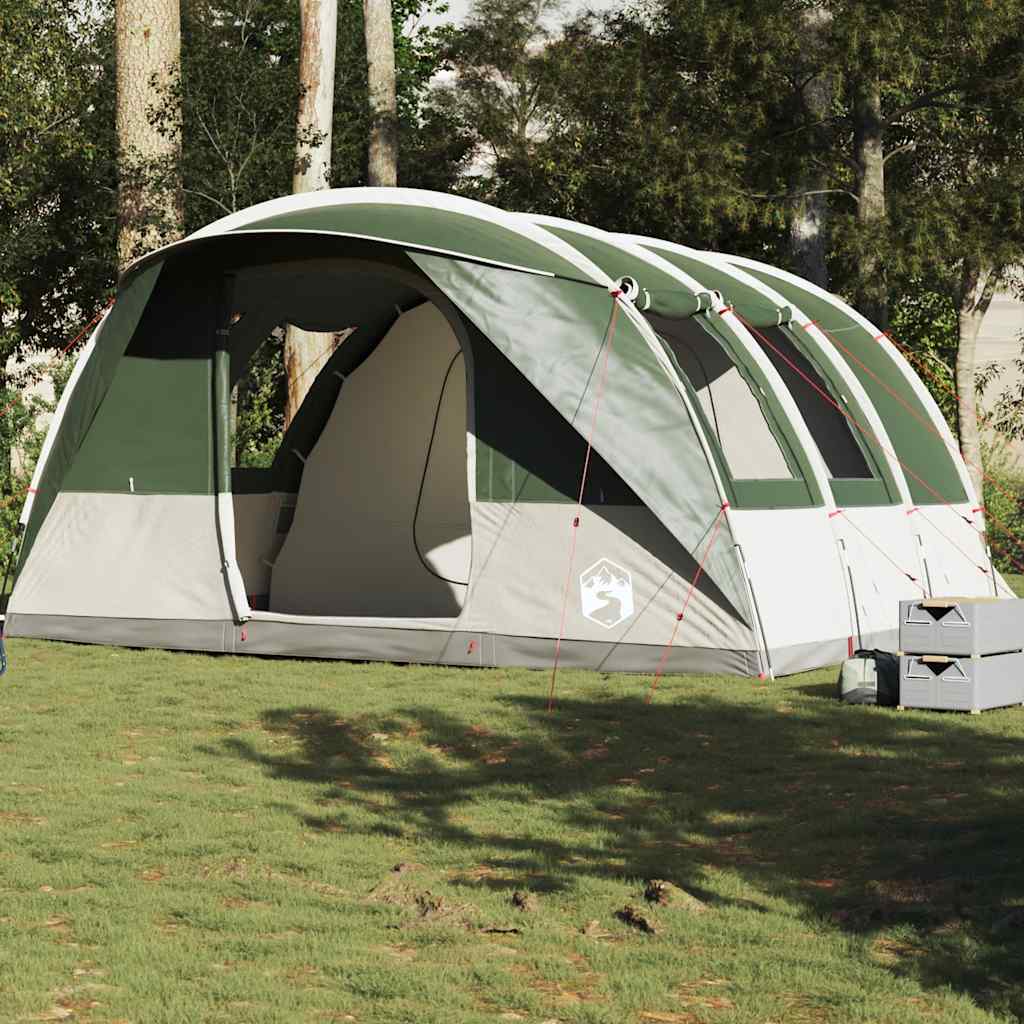 vidaXL Tente de camping tunnel 5 personnes vert imperméable