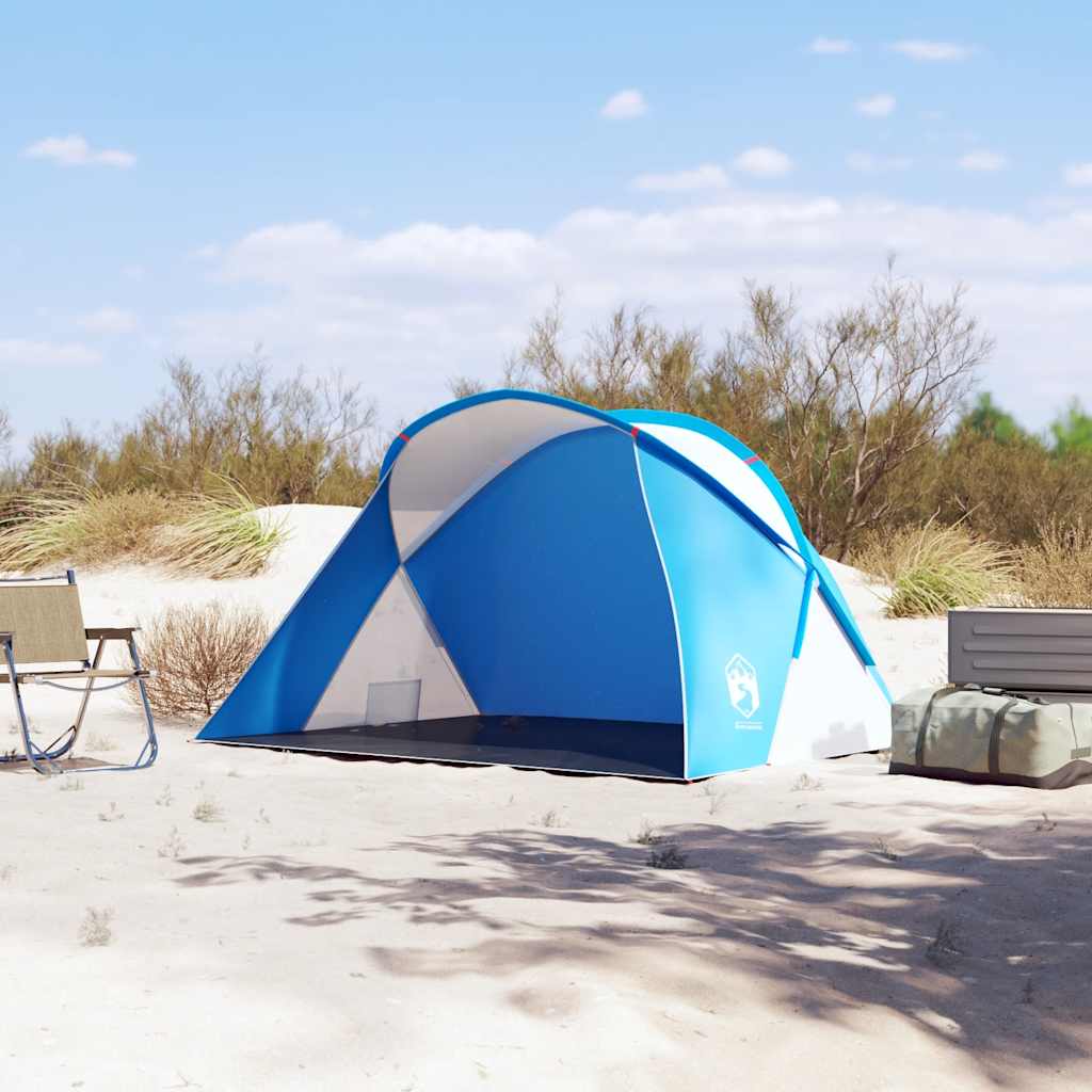 vidaXL Tente de plage 2 personnes bleu azuré escamotable imperméable - Image 3