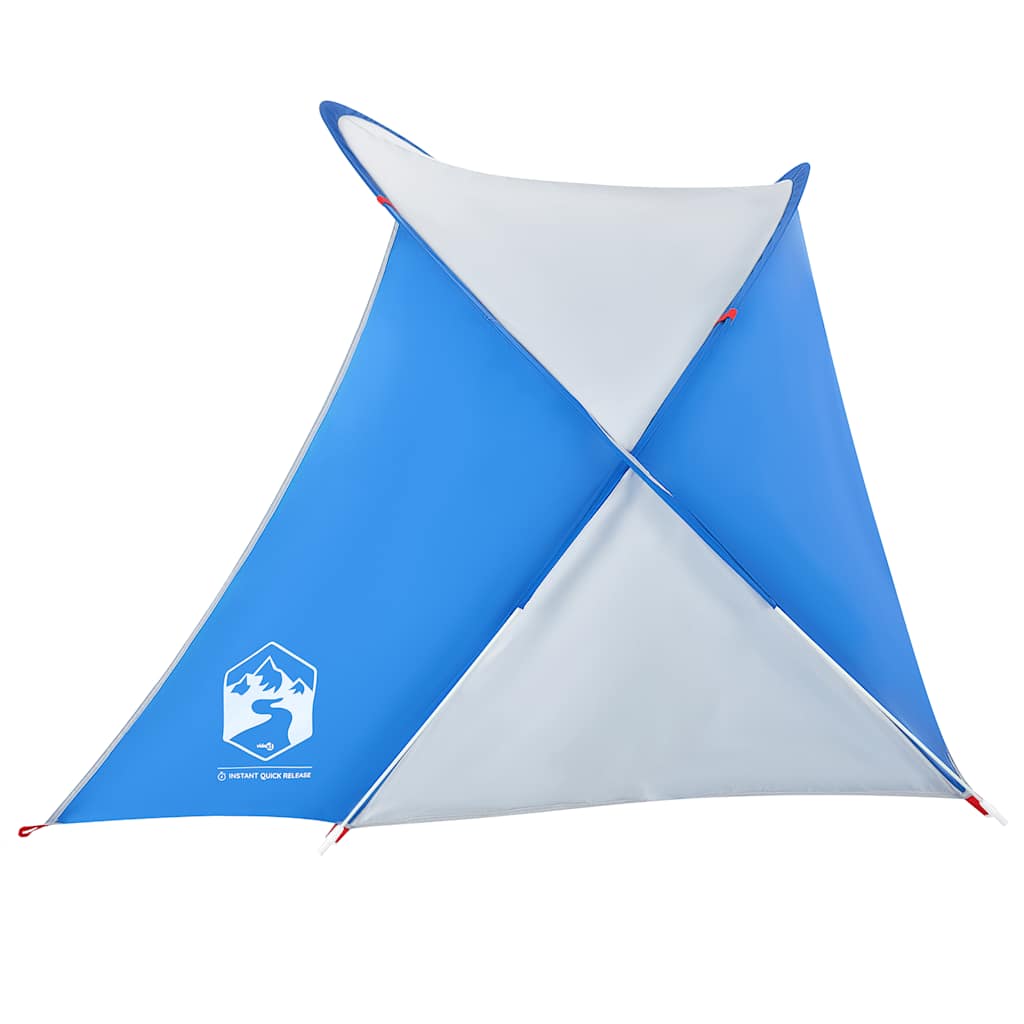 vidaXL Tente de plage 2 personnes bleu azuré escamotable imperméable - Image 6