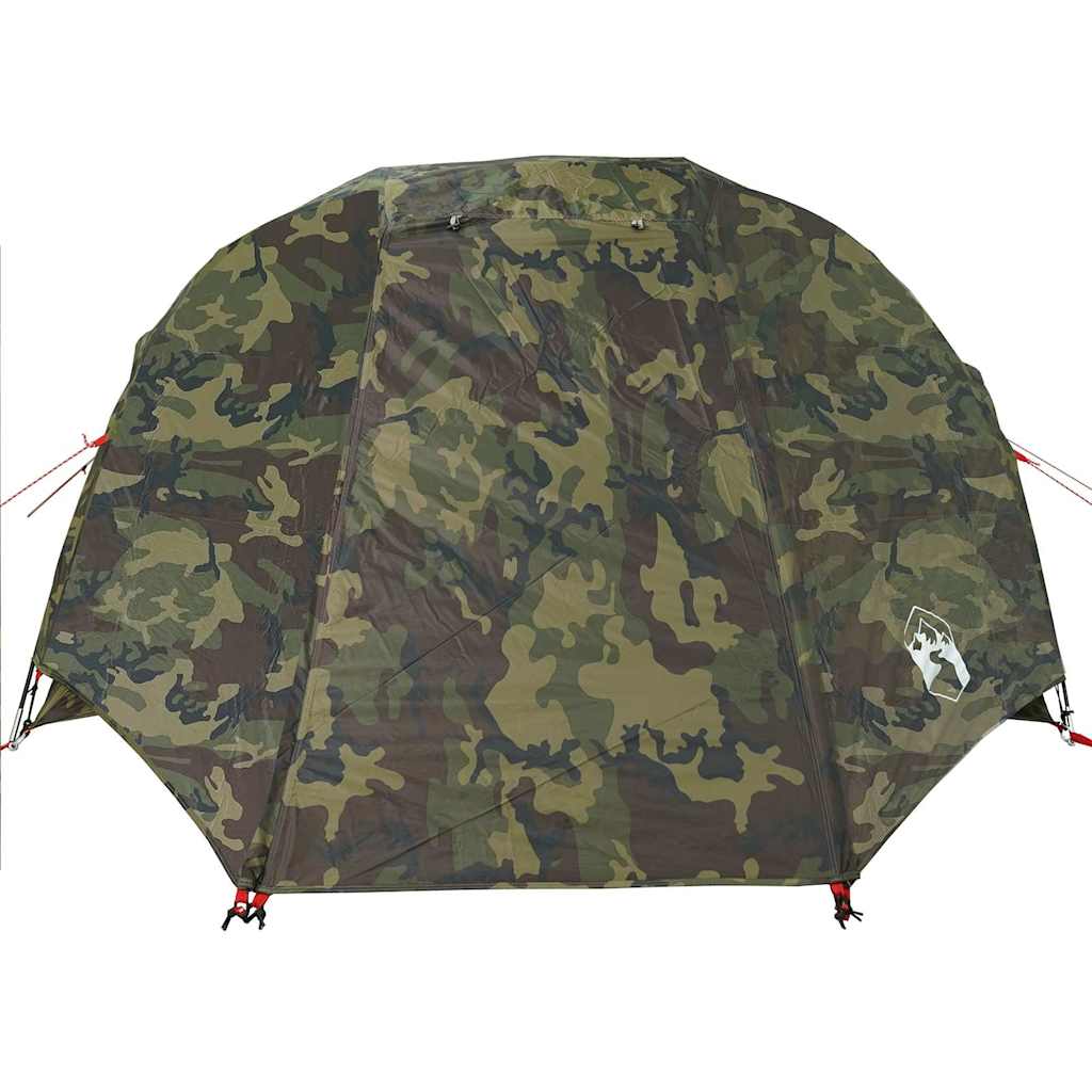 vidaXL Tente de pêche 3 personnes camouflage imperméable - Image 6
